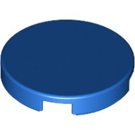 Плитка Круглая 2 х 2 С Креплением Под Штырек Снизу, Цвет: Синий