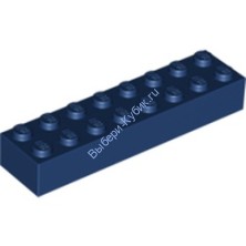 Деталь Лего Кубик 2 х 8 Цвет Темно-Синий