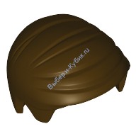 Деталь Лего Парик Минифигурки Цвет Темно-Коричневый