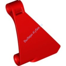 Деталь Лего Техник Панель Изогнутая #63 5 x 4 Левая Цвет Красный