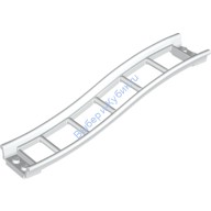 Деталь Лего Путь Для Поезда / Роликовой Машины Подъем — Спуск Цвет Белый