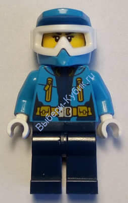  Минифигурка Лего Сити - Женщина-исследователь Арктики - 