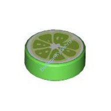 Деталь Лего Плитка Круглая 1 х 1 С Рисунком Цвет Ярко-Зеленый