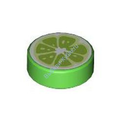 Деталь Лего Плитка Круглая 1 х 1 С Рисунком Цвет Ярко-Зеленый