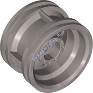 Деталь Лего Диск 30.4 Мм D х 20 Мм Без Пин Отверстий И С Усиленным Ободом Цвет Перламутрово-Светло-Серый