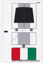 Наклейки К Набору Лего Сити 75912 Лист 3 - (20897/6109692)