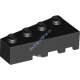 Деталь Лего Клин 4 х 2 Левый Цвет Черный