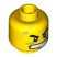 Деталь Лего Голова Минифигурки Двухсторонняя Цвет Желтый