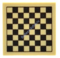 Деталь Аналог Совместимый С Лего Плитка 2х2 Шахматная доска