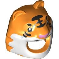 Деталь Лего Маска С Рисунком Цвет Оранжевый