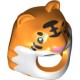 Деталь Лего Маска С Рисунком Цвет Оранжевый