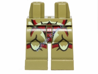 Деталь Лего Ноги С Рисунком Цвет Оливковый Зеленый