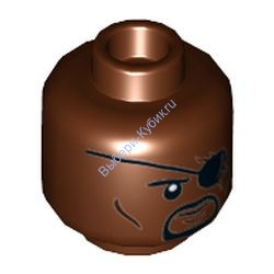 Деталь Лего Голова Минифигурки Цвет Коричневый