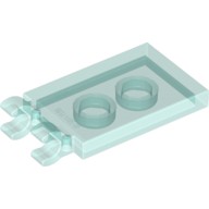 Деталь Лего Плитка Модифицированная 2 х 3 С 2 Защелками Цвет Прозрачно-Голубой