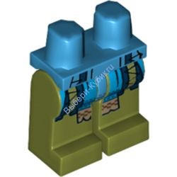 Деталь Лего Ноги С Рисунком Цвет Темно-Лазурный