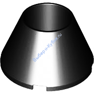 Деталь Лего Конус 4 х 4 х 2 Пустотелый Без Штырьков Цвет Черный