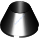 Деталь Лего Конус 4 х 4 х 2 Пустотелый Без Штырьков Цвет Черный