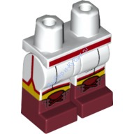Деталь Лего Ноги С Рисунком Цвет Белый