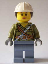 Минифигурка Лего Сити - Исследователь вулканов - женщина