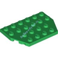 Деталь Лего Пластина Клин 4 х 6 Обрезанные Углы Цвет Зеленый