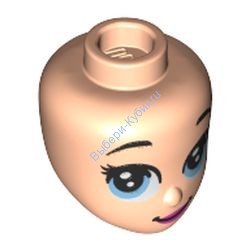 Деталь Лего Голова Минидолл Цвет Светло-Телесный