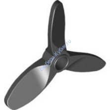 Деталь Лего Пропеллер 3 Лопасти 5,5  Диаметр Цвет Черный