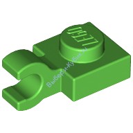 Деталь Лего Пластина 1 х 1 С Горизонтальной Защелкой Цвет Ярко-Зеленый
