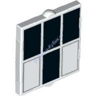 Деталь Лего Стекло Для Окна 1 X 2 X 2 С Рисунком Цвет Белый