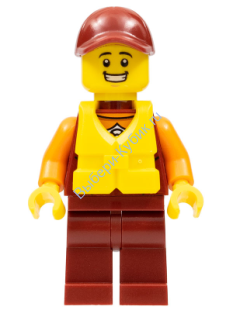 Минифигурка Лего Сити - Городской спасатель береговой охраны