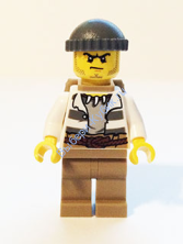 Минифигурка Лего Сити - Мужчина-мошенник 