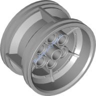 Деталь Лего Диск 43.2 Мм D х 26 Мм Техник Гоночный Малый 6 Пин Отверстий Цвет Светло-Серый