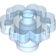 Цветок 2 Х 2 Округлый - Открытый Штырек Цвет Прозрачно-Умеренно-Голубой