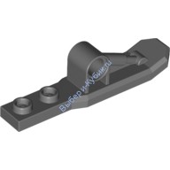 Деталь Лего Посадочная Лыжа Вертолета 1 х 6 С Отверстием Под Пин Цвет Темно-Серый