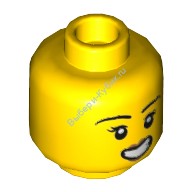 Деталь Лего Голова Минифигурки Женская Цвет Желтый