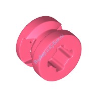 Деталь Лего Диск 8 Мм D х 6 Мм С Слотом Цвет Коралловый