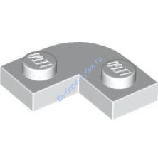 Деталь Лего Пластина Закругленная Угловая 2 х 2 Цвет Белый