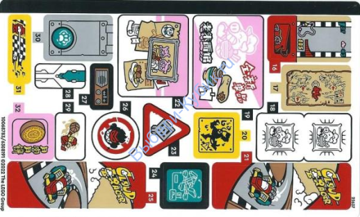 Наклейки К Набору Лего Манки Кид 80038, Лист 2 - (10068783/6308191)