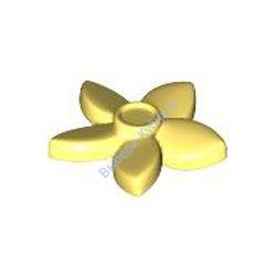 Деталь Лего Цветок С Остроконечными Лепестками Цвет Ярко-Светло-Желтый