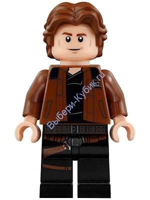 Han Solo, Black Legs with Holster Pattern, Brown Jacket with Black Shoulders