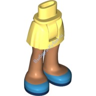 Деталь Лего Мини Долл Ноги С Рисунком Цвет Ярко-Светло-Желтый