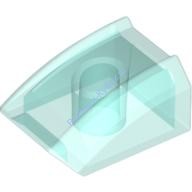 Деталь Лего Скос Закругленный 2 х 2 Без Штырьков Цвет Прозрачно-Голубой