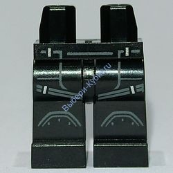 Детали Лего Ноги С Рисунком Цвет Черный