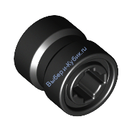 Деталь Лего Диск 8Мм D X 9Мм Отверстие Для Дисков С Пин Держателем Усиленной Обратной Стороной Цвет Черный