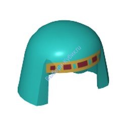 Деталь Лего Косынка С Рисунком Цвет Темно-Бирюзовый