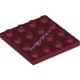 Деталь Лего Пластина 4 х 4 Цвет Темно-Красный