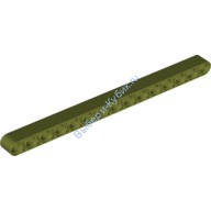 Деталь Лего Техник Бим 1 х 15 Толстый Цвет Оливковый Зеленый