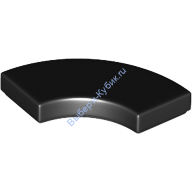 Деталь Лего Плитка Круглый Угол 2 х 2 Макарони Цвет Черный