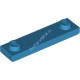 Деталь Лего Пластина 1 х 4 С 2 Штырьками И Желобком Цвет Темно-Лазурный