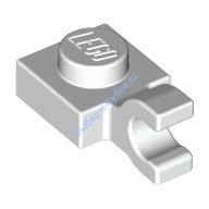 Деталь Лего Пластина 1 х 1 С Горизонтальной Защелкой Цвет Белый