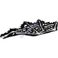 Деталь Лего Тканевое Крыло Дракона С Черными Потрепанностями Левое Цвет Белый